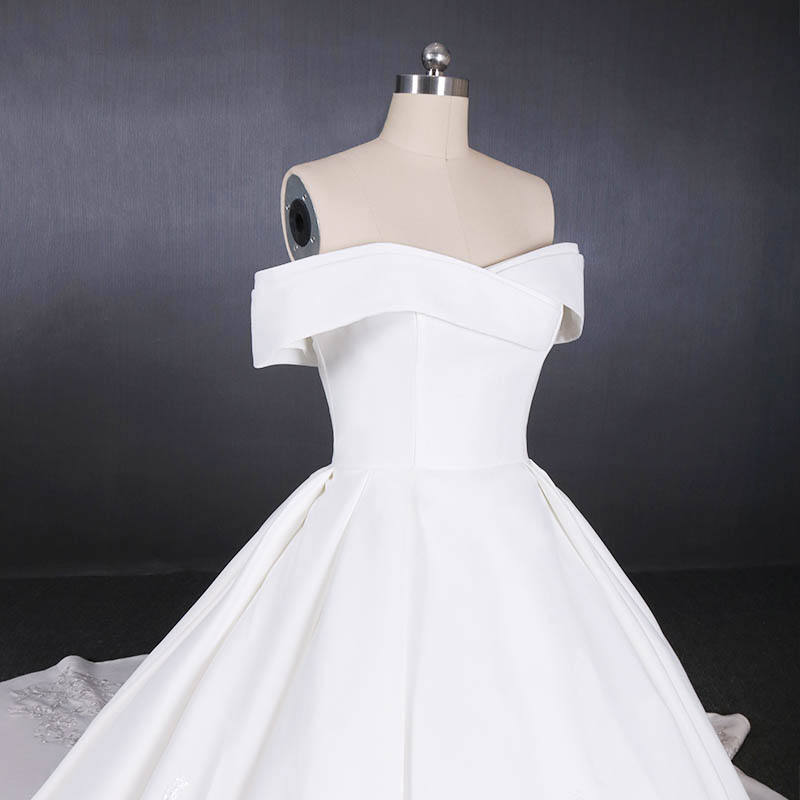 HMY satin wedding dresses Suppliers for boutiques-2