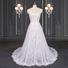 2020 ZZbridal sheer lace wedding dress with spaghetti straps