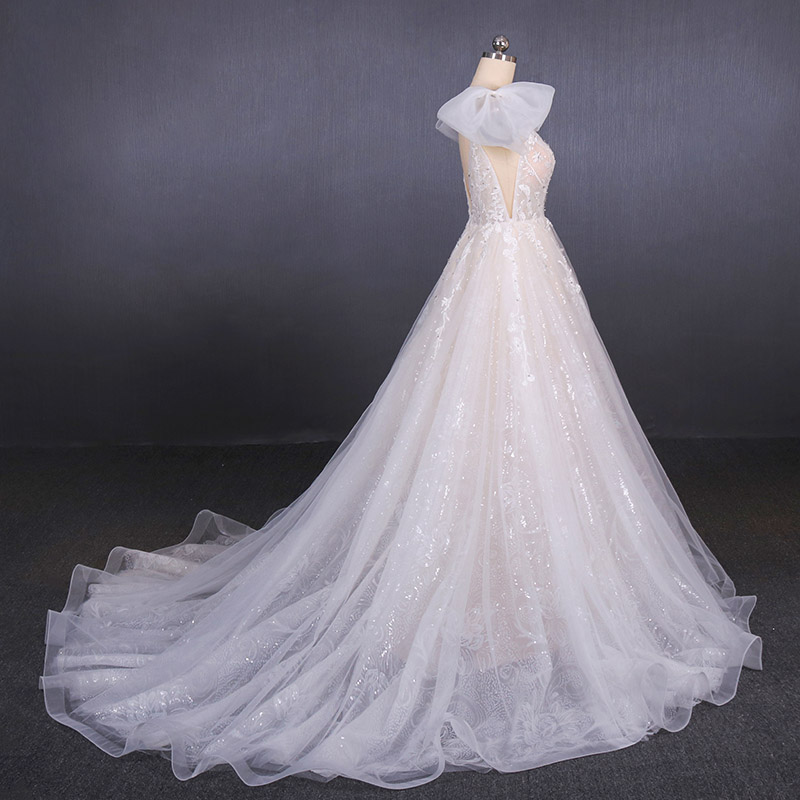 HMY Latest sexy wedding dress for business for wedding party-2