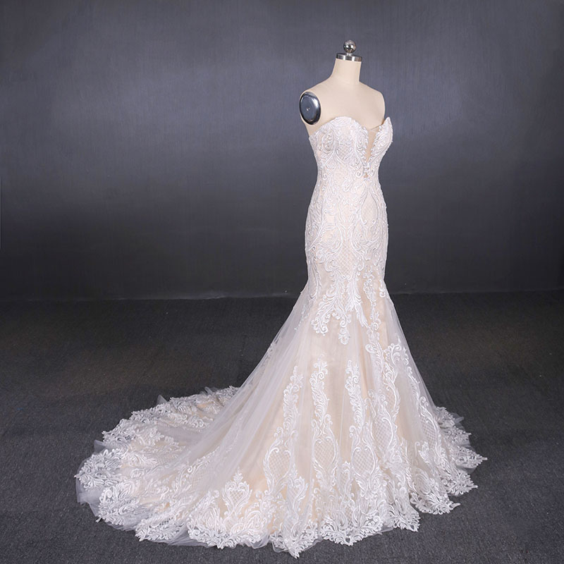 HMY Wholesale cheap white wedding dress manufacturers for wedding party-1