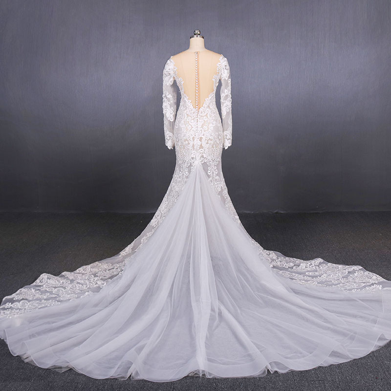 HMY Custom boho champagne wedding dress Suppliers for boutiques-2