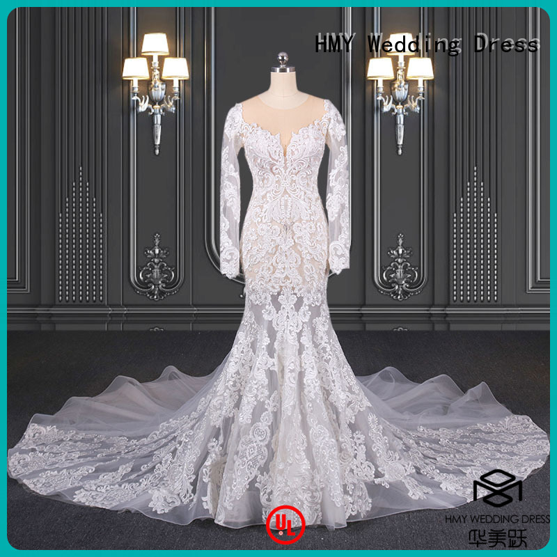 HMY Custom asian wedding dresses manufacturers for wholesalers