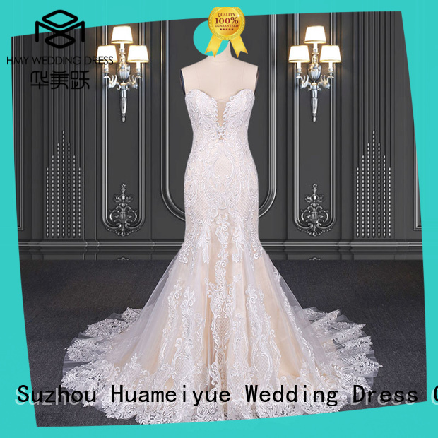 HMY High-quality chiffon wedding dress Supply for boutiques