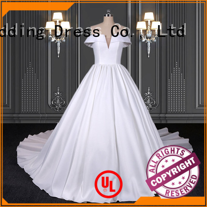 HMY Custom white wedding gown online shopping company for wholesalers