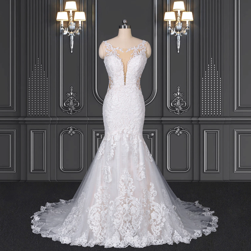 2021 ZZbridal boho style lace bohemian bridal dress