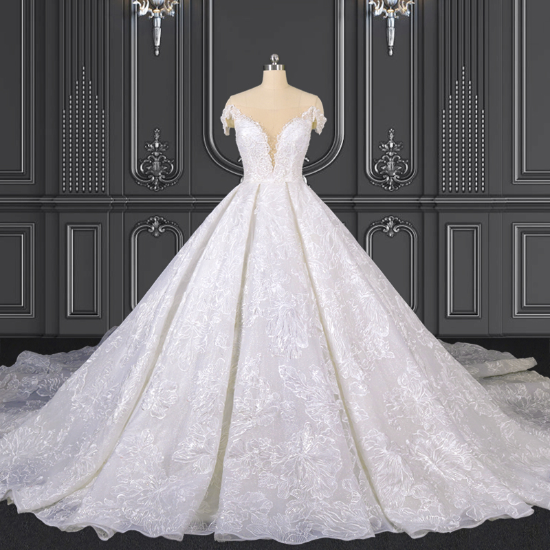 2021 ZZbridal lace ball gown princess wedding gown