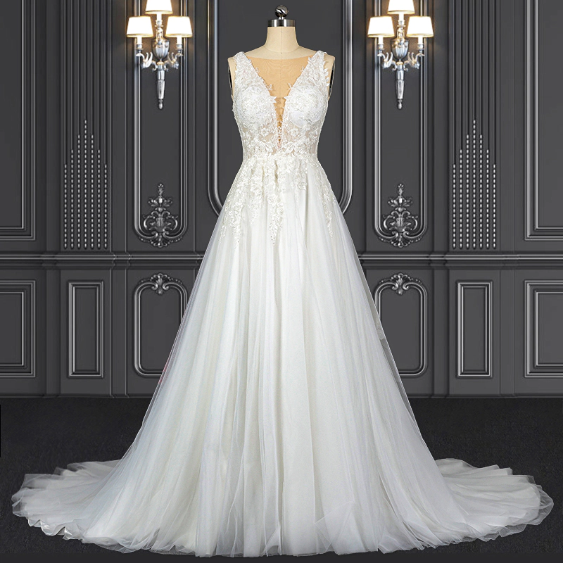 2021 ZZbridal boho style bridal gown bohemian wedding dress