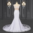 2020 ZZbridal Mermaid Crepe Wedding Dress With Lace