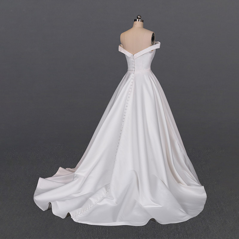 HMY Wholesale white wedding gowns with sleeves company for wedding dress stores-2