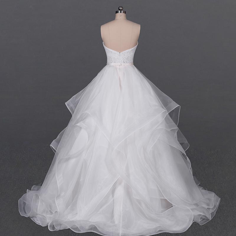 HMY New cheap white wedding dress factory for wholesalers-1