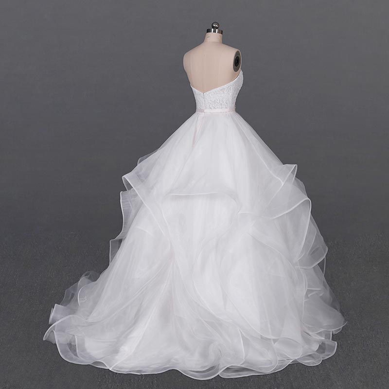 HMY white wedding gown online shopping Suppliers for wedding party-2
