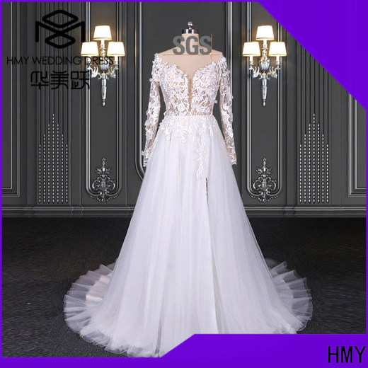 HMY Wholesale plus size bridal gowns for business for wedding party