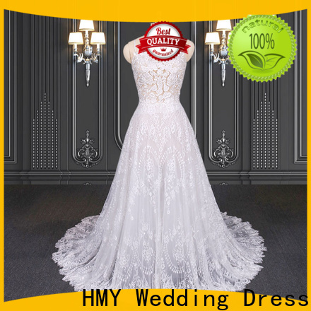 Custom white wedding gowns with sleeves company for brides