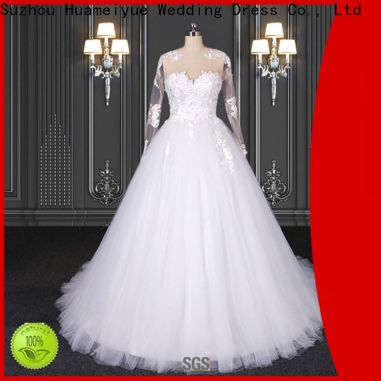 HMY simple bridal gown company for brides
