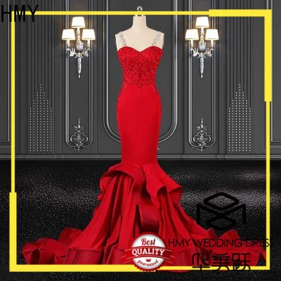 HMY Custom formal evening gowns with sleeves Suppliers for party