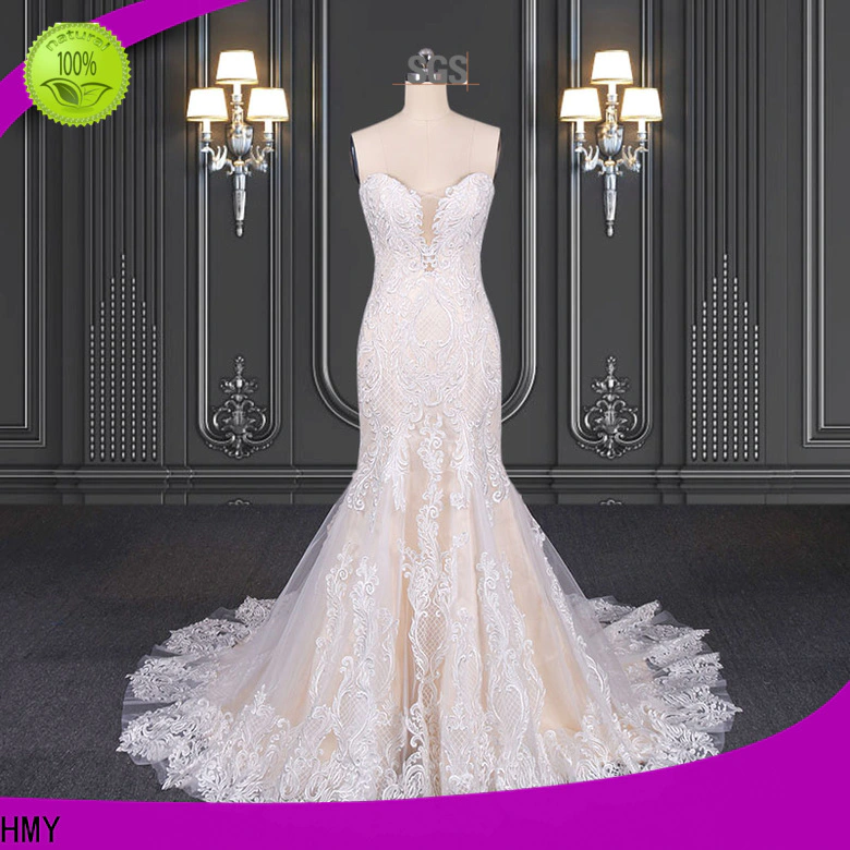 HMY Wholesale simple bridal gown Suppliers for wholesalers