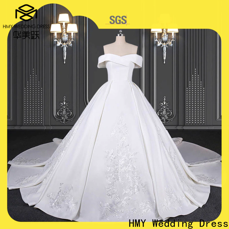 HMY satin wedding dresses Suppliers for boutiques