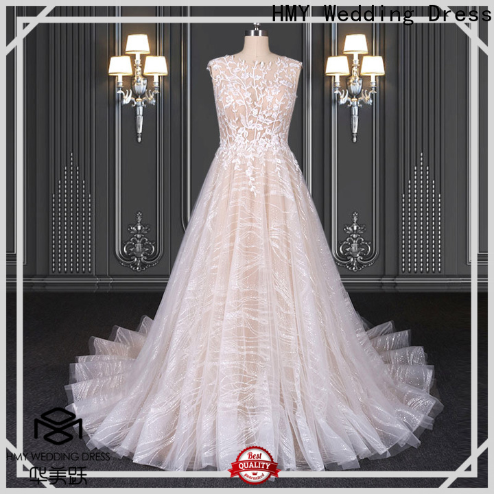 HMY Latest custom made wedding dresses for business for brides