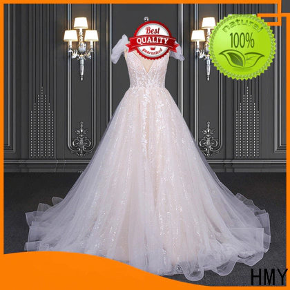 HMY Custom inexpensive wedding dresses online for business for brides