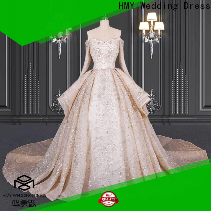 Custom chiffon wedding dress factory for brides
