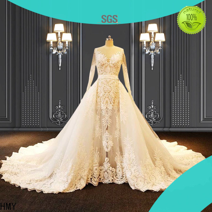 HMY backless wedding dresses company for brides