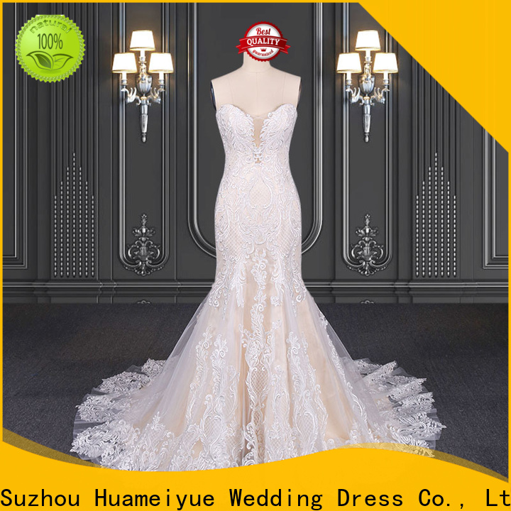 HMY Top a line wedding dresses company for boutiques
