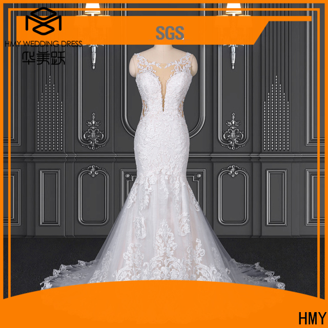 HMY Latest elegant wedding gown manufacturers for wedding party