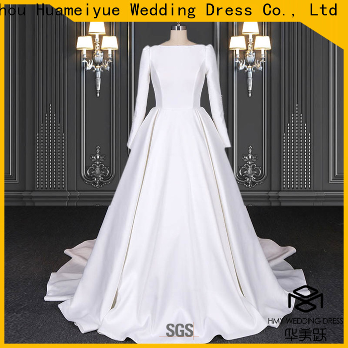 Custom a line wedding dresses company for boutiques