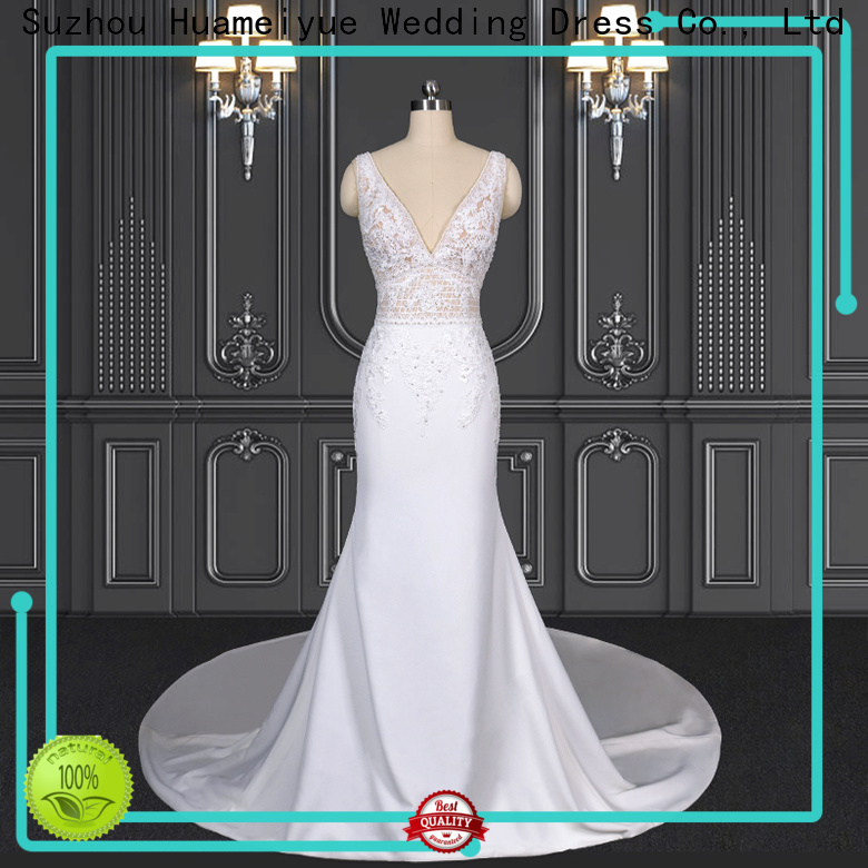 HMY Best plus size bridal gowns factory for wedding party