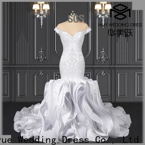 HMY ivory wedding dress manufacturers for wedding party