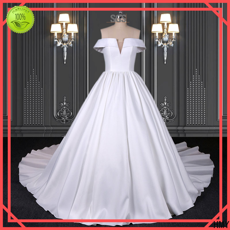 HMY Wholesale knee length wedding dress Supply for brides