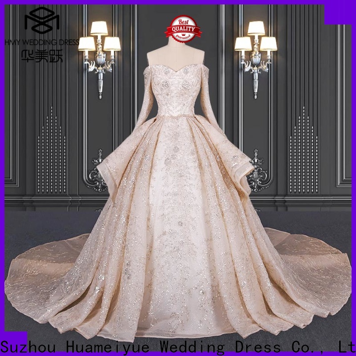 HMY affordable wedding dresses with sleeves Supply for boutiques