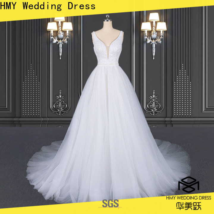 HMY New marriage wear dresses Supply for brides