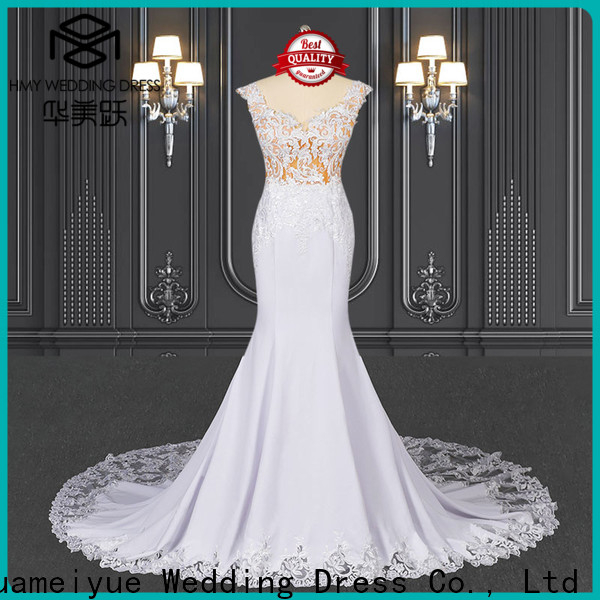 HMY wedding dresses with sleeves for business for brides