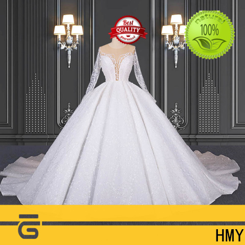 HMY Wholesale black wedding dresses Supply for brides