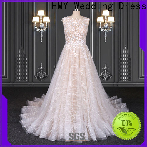 HMY blush bohemian wedding dress Suppliers for brides