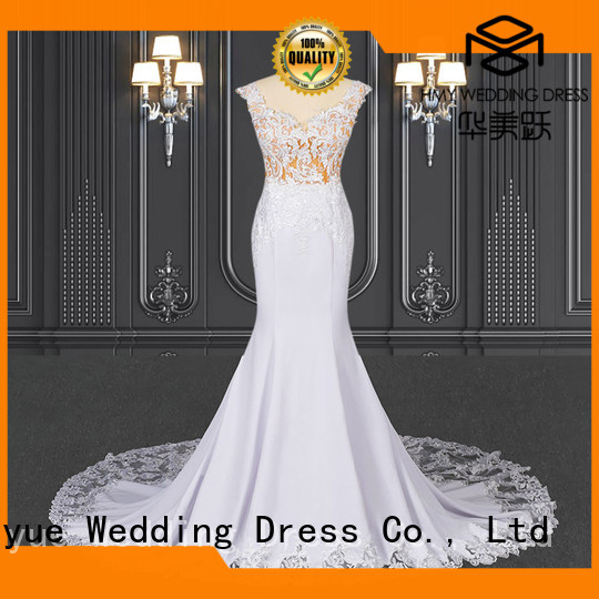 HMY backless wedding dresses manufacturers for wedding party