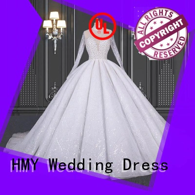 HMY Wholesale bridal gowns with sleeves company for wedding dress stores